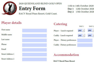 2020 Blind Golf Open entry form